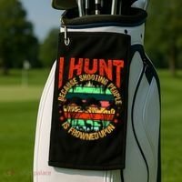 Funny Hunting Fanatic Golf Towel thumb 2