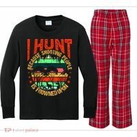 Funny Hunting Fanatic Kids Long Sleeve Plaid Pajama Set thumb 0