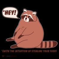 Funny Hey Fat Raccoon Stealing Your Food Coffee Mug thumb 5