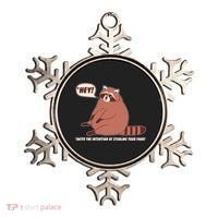 Funny Hey Fat Raccoon Stealing Your Food Ornament thumb 0