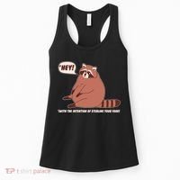 Funny Hey Fat Raccoon Stealing Your Food Women's Tank Top thumb 0