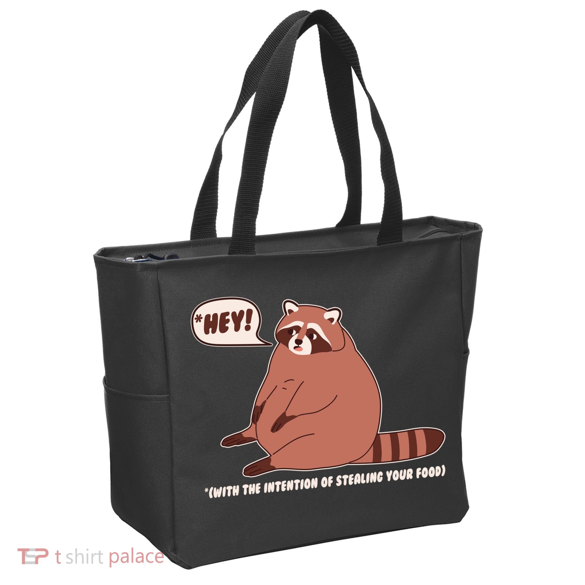 Funny Hey Fat Raccoon Stealing Your Food Tote Bag