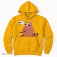 Funny Hey Fat Raccoon Stealing Your Food Hoodie thumb 0