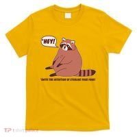 Funny Hey Fat Raccoon Stealing Your Food T-Shirt thumb 0