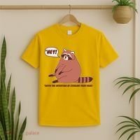 Funny Hey Fat Raccoon Stealing Your Food T-Shirt thumb 2