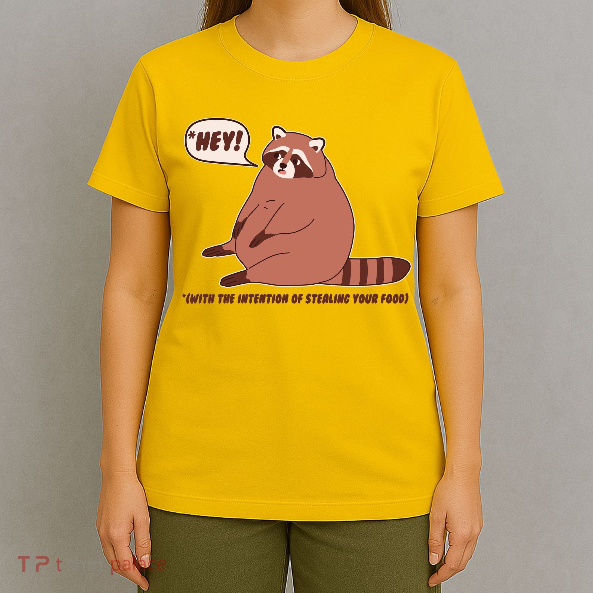 Funny Hey Fat Raccoon Stealing Your Food T-Shirt