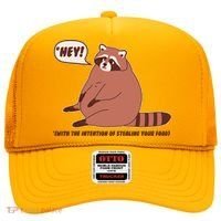 Funny Hey Fat Raccoon Stealing Your Food Hat thumb 0