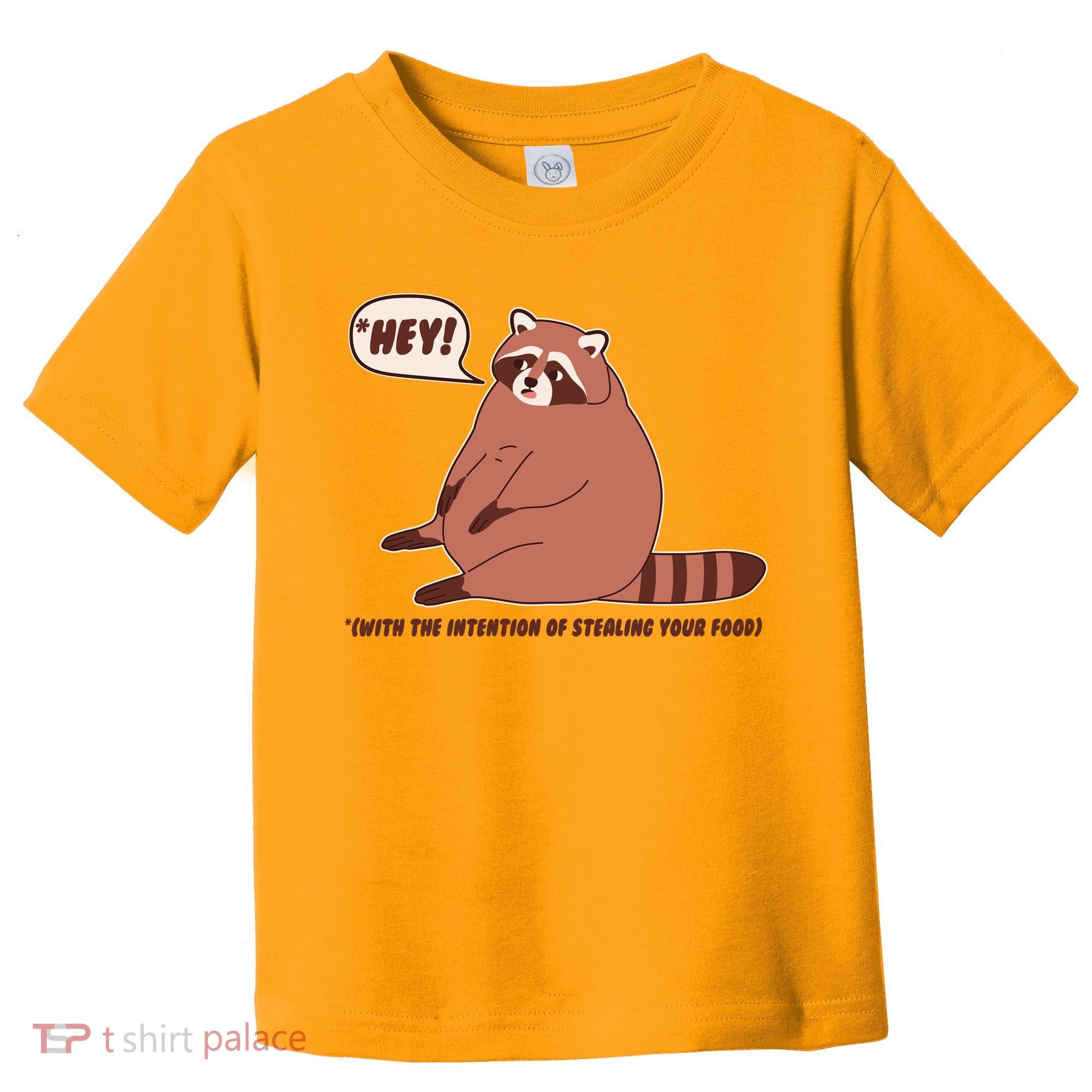 Funny Hey Fat Raccoon Stealing Your Food Toddler T-Shirt