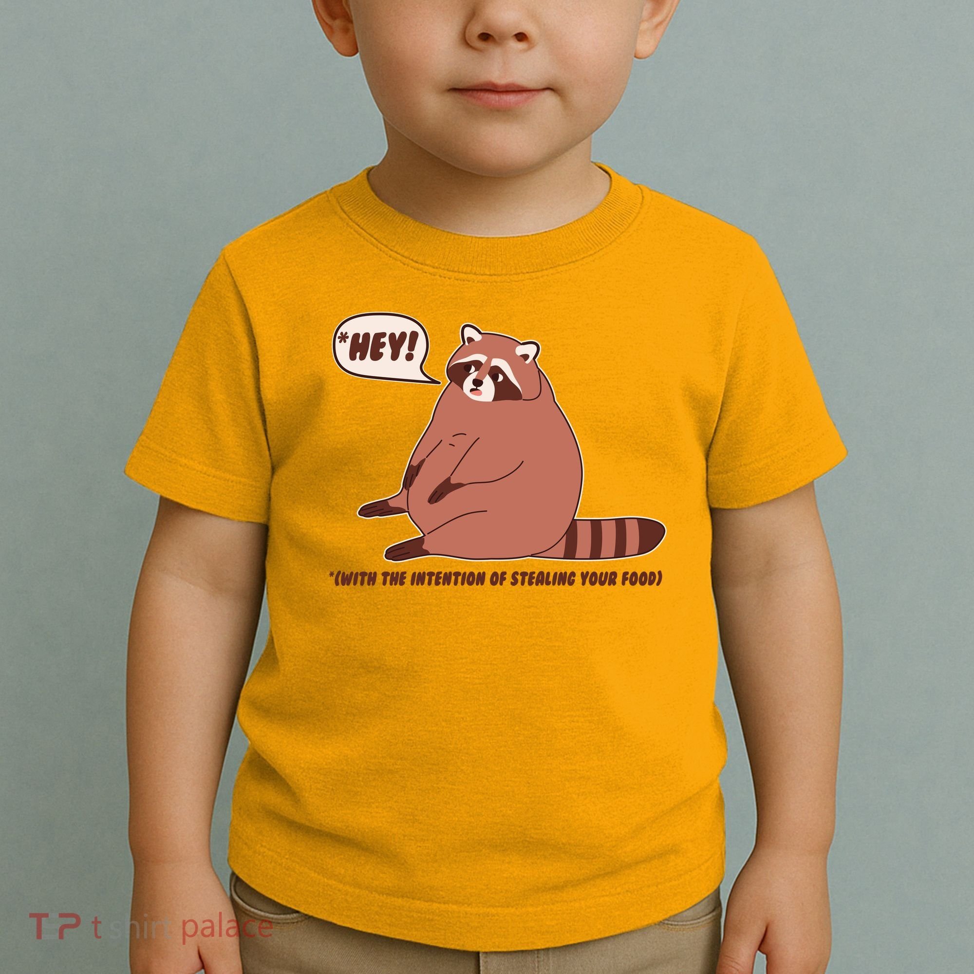 Funny Hey Fat Raccoon Stealing Your Food Toddler T-Shirt