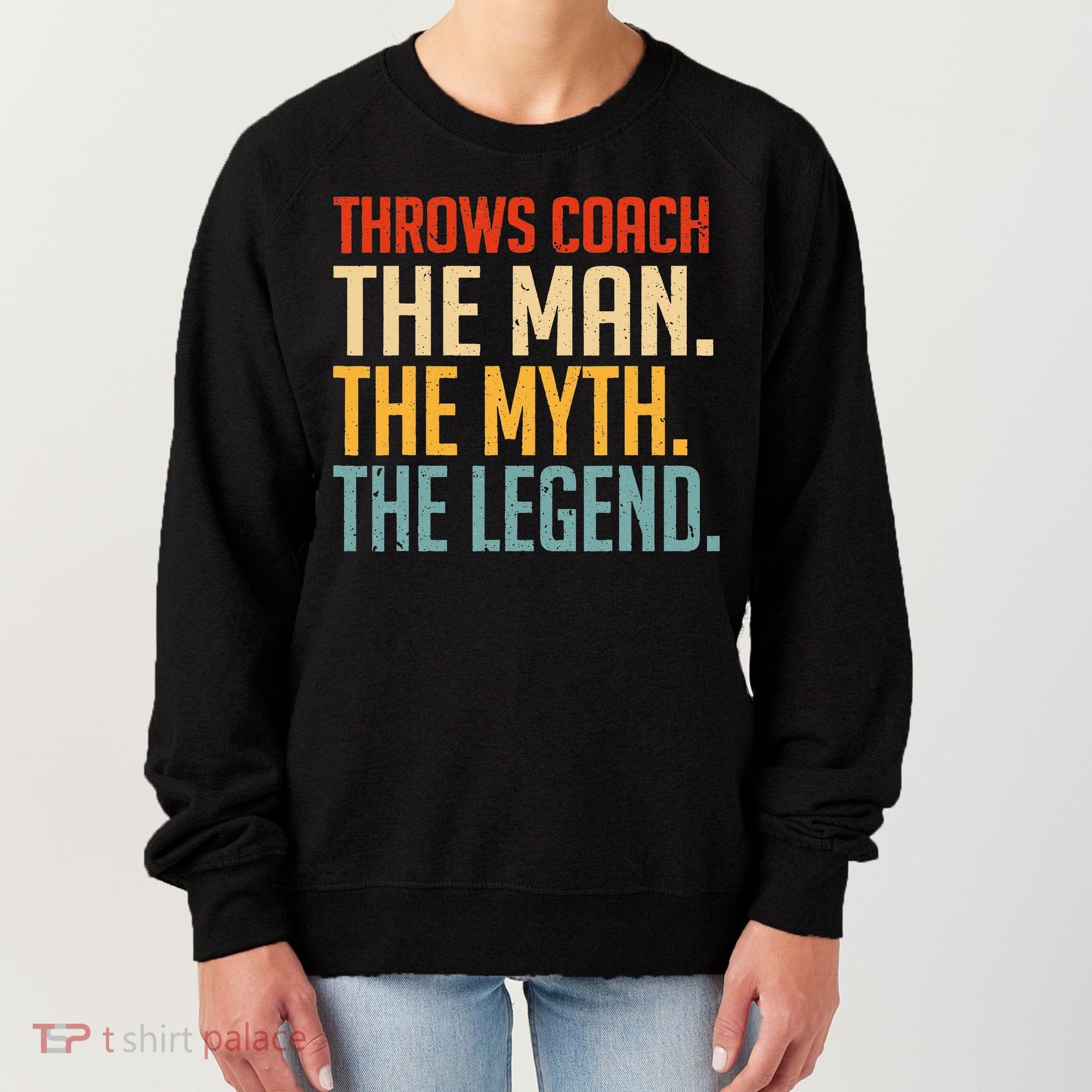 Fun Hilarious Funny Track & Field Throwing Throws Coach Women's Sweatshirt