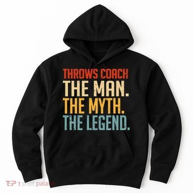 Fun Hilarious Funny Track & Field Throwing Throws Coach Hoodie