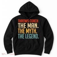 Fun Hilarious Funny Track & Field Throwing Throws Coach Hoodie thumb 0