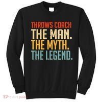 Fun Hilarious Funny Track & Field Throwing Throws Coach Sweatshirt thumb 0