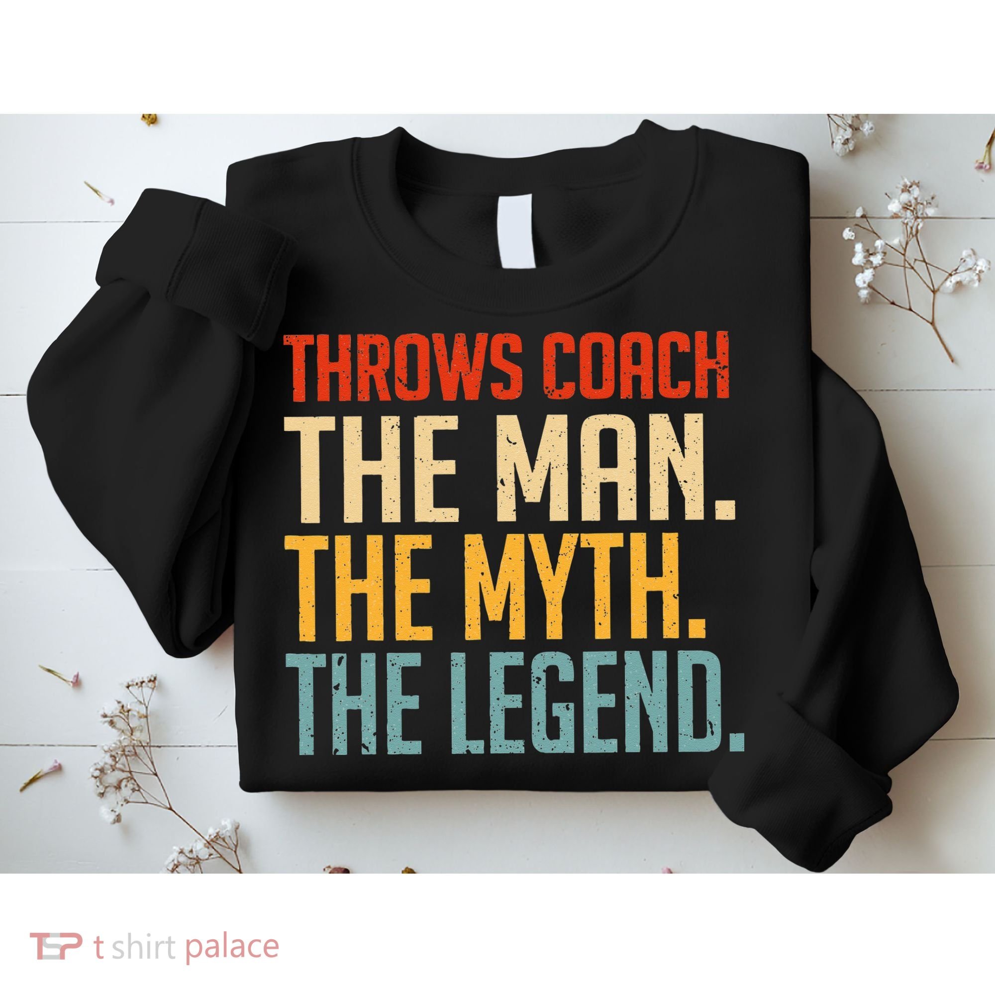 Fun Hilarious Funny Track & Field Throwing Throws Coach Sweatshirt