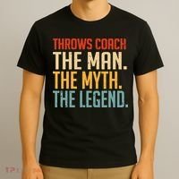 Fun Hilarious Funny Track & Field Throwing Throws Coach T-Shirt thumb 3