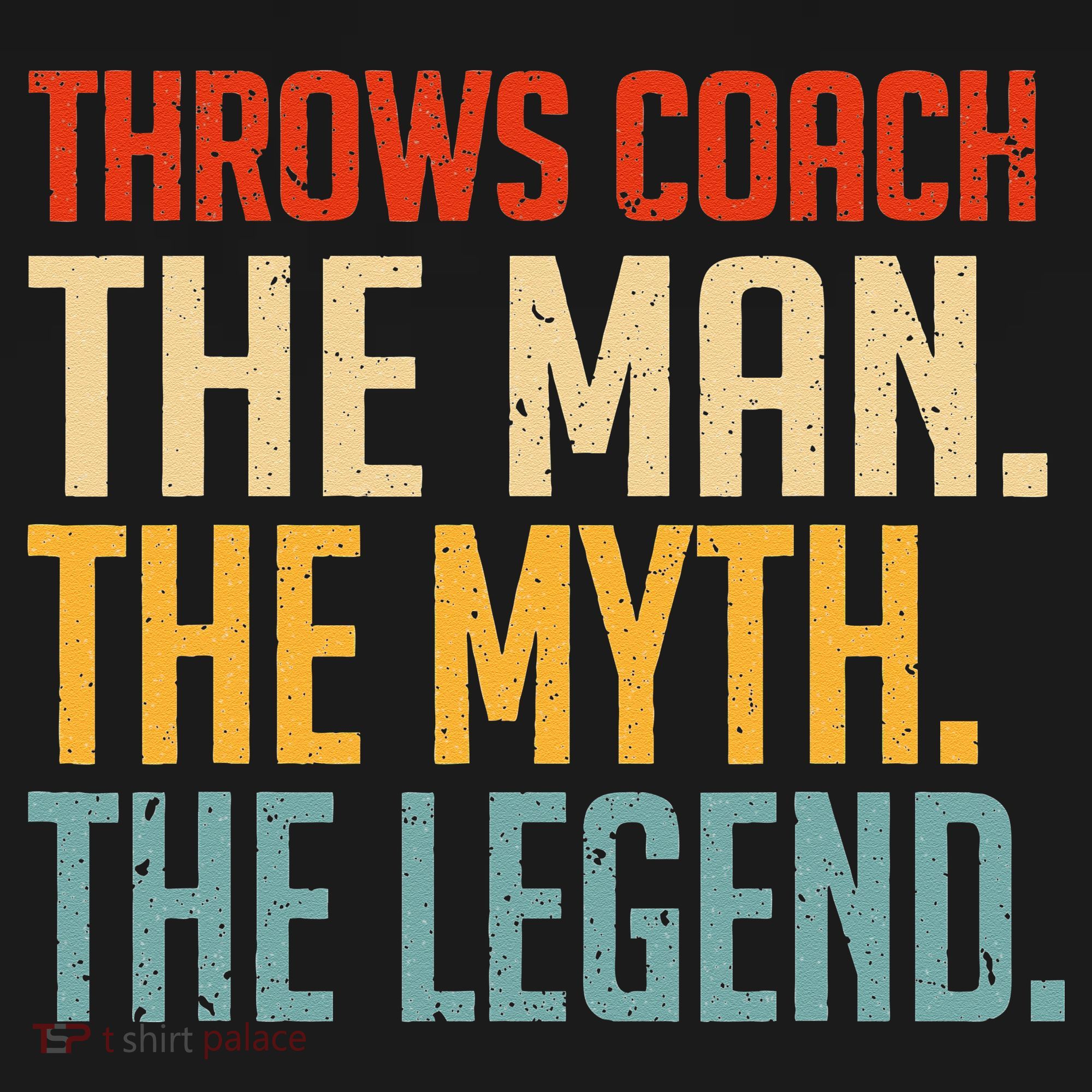 Fun Hilarious Funny Track & Field Throwing Throws Coach Polo