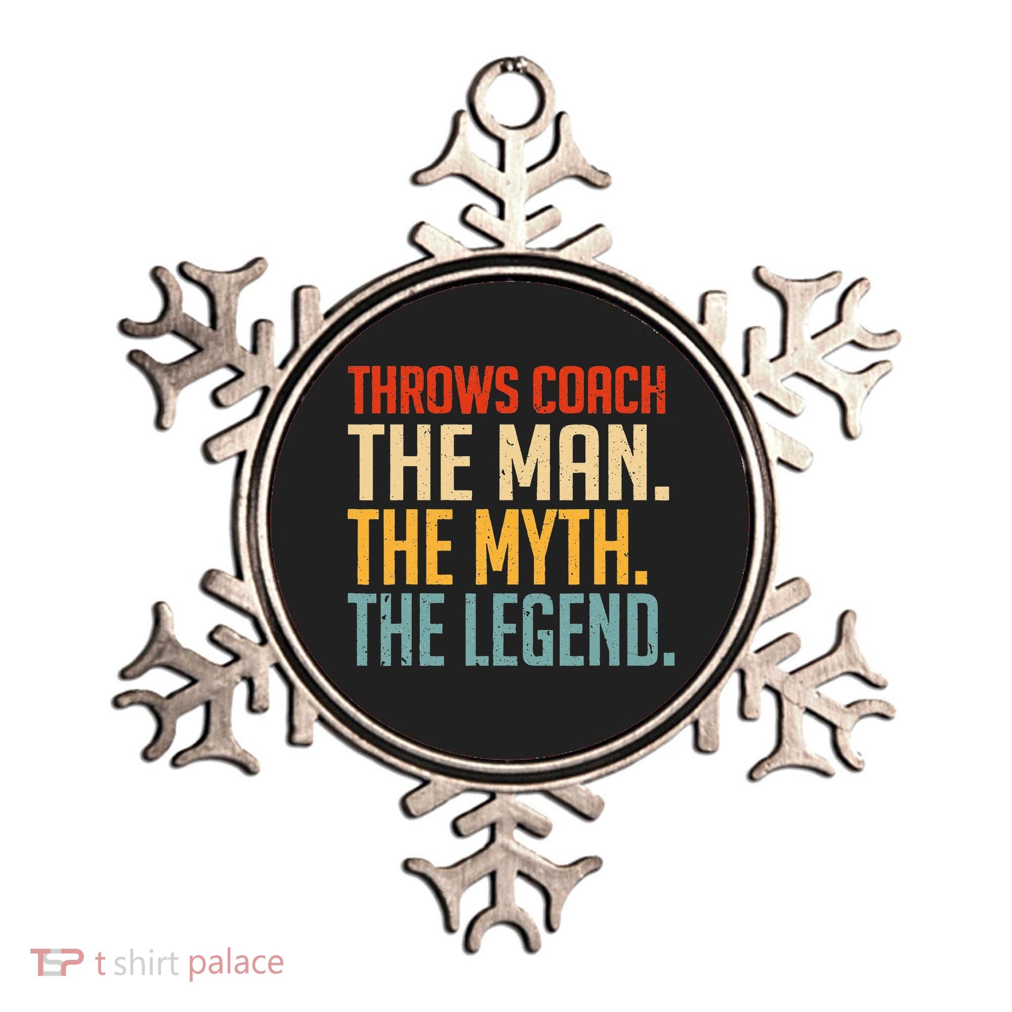 Fun Hilarious Funny Track & Field Throwing Throws Coach Ornament