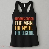 Fun Hilarious Funny Track & Field Throwing Throws Coach Women's Tank Top thumb 3