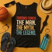 Fun Hilarious Funny Track & Field Throwing Throws Coach Tank Top thumb 4