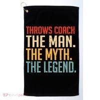 Fun Hilarious Funny Track & Field Throwing Throws Coach Golf Towel thumb 0