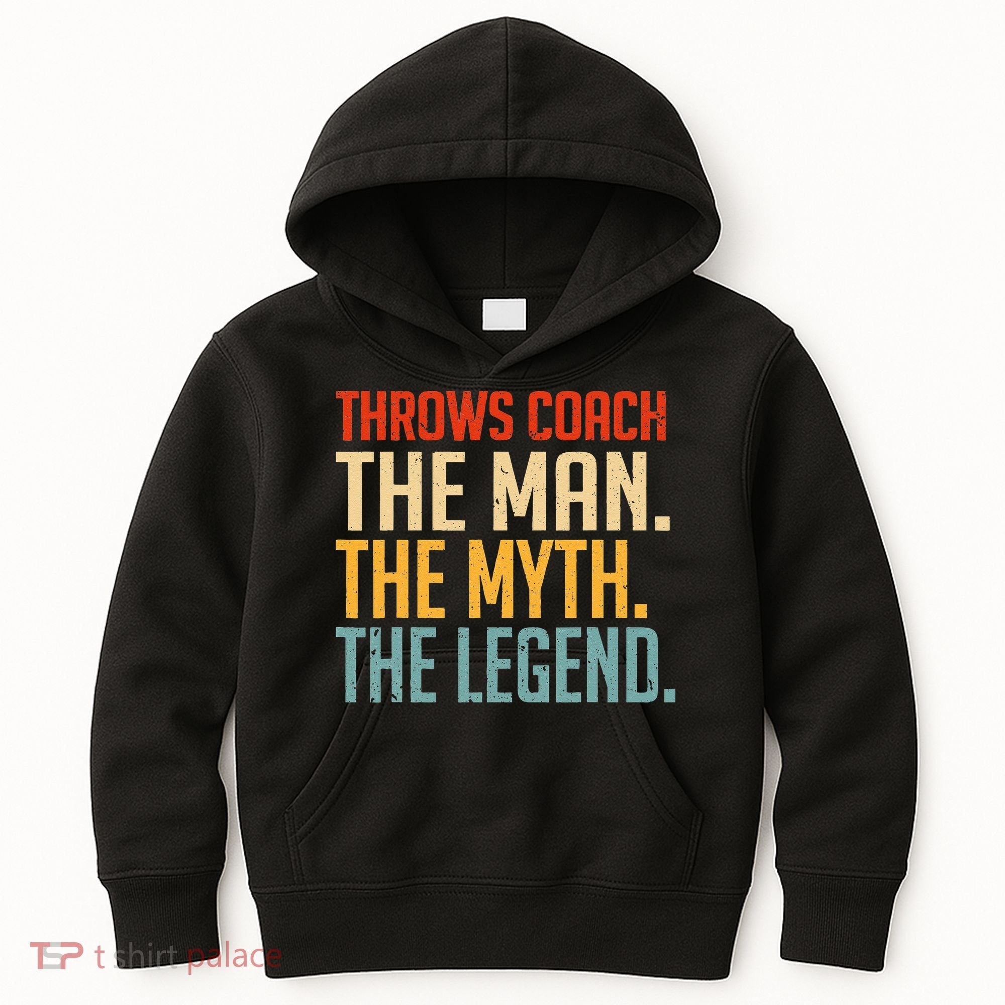 Fun Hilarious Funny Track & Field Throwing Throws Coach Kids Hoodie