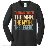 Fun Hilarious Funny Track & Field Throwing Throws Coach Kids Long Sleeve Shirt thumb 0