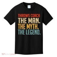 Fun Hilarious Funny Track & Field Throwing Throws Coach Kids T-Shirt thumb 0