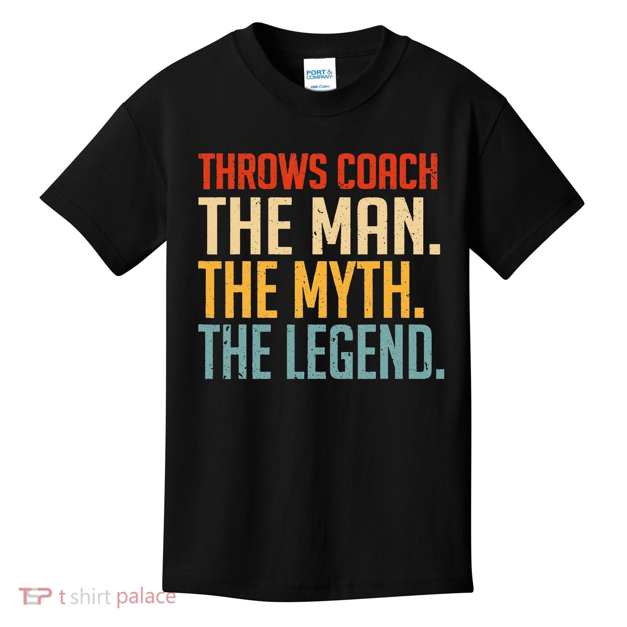 Fun Hilarious Funny Track & Field Throwing Throws Coach Kids T-Shirt