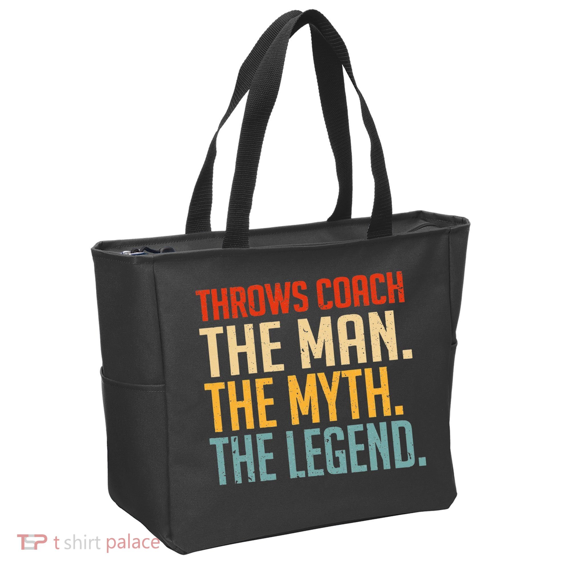 Fun Hilarious Funny Track & Field Throwing Throws Coach Tote Bag