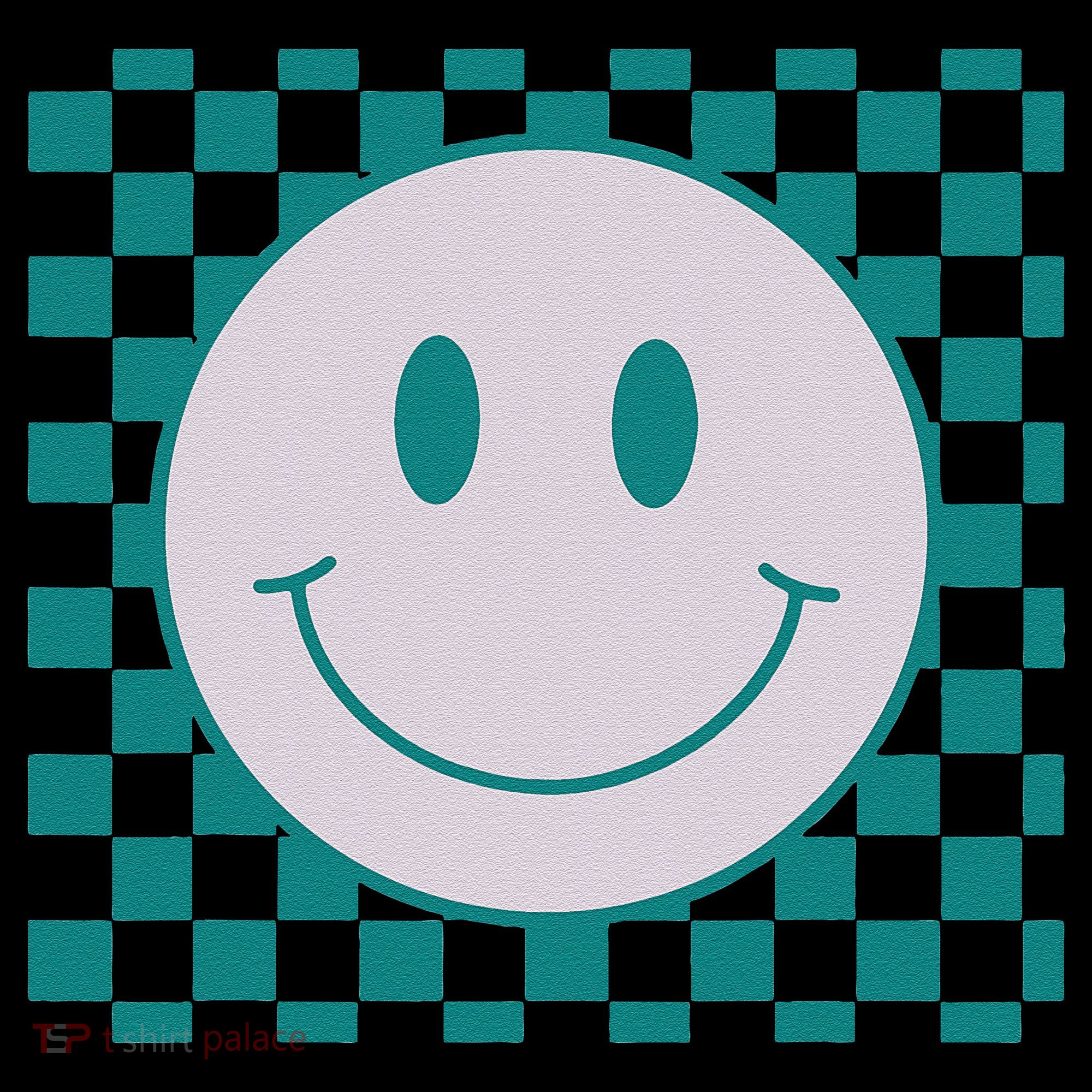 Funny Happy Face Checkered Pattern Smile Face Meme Baby Bodysuit