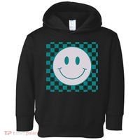 Funny Happy Face Checkered Pattern Smile Face Meme Toddler Hoodie thumb 0