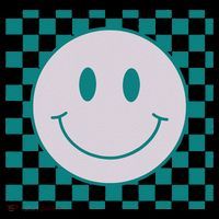 Funny Happy Face Checkered Pattern Smile Face Meme Visor thumb 3