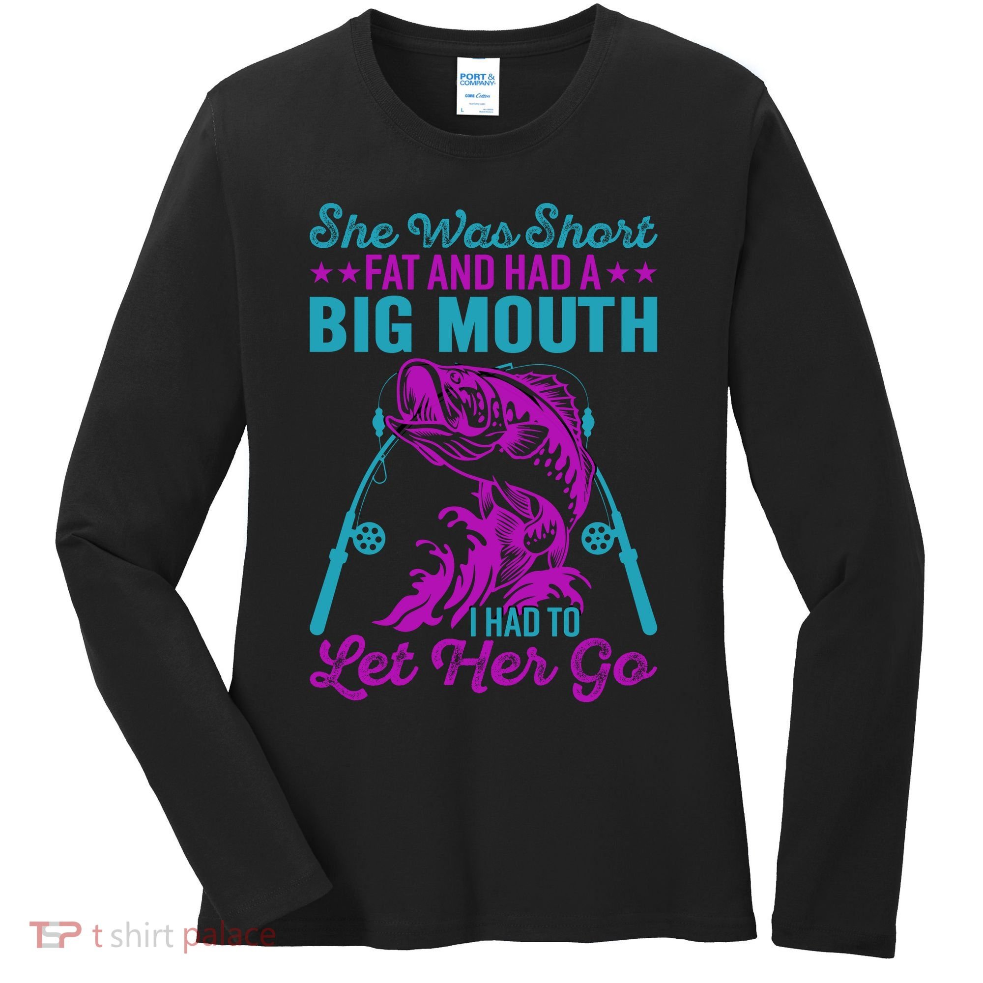 Funny Humor Fishing Women's Long Sleeve Shirt