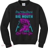 Funny Humor Fishing Kids Sweatshirt thumb 0