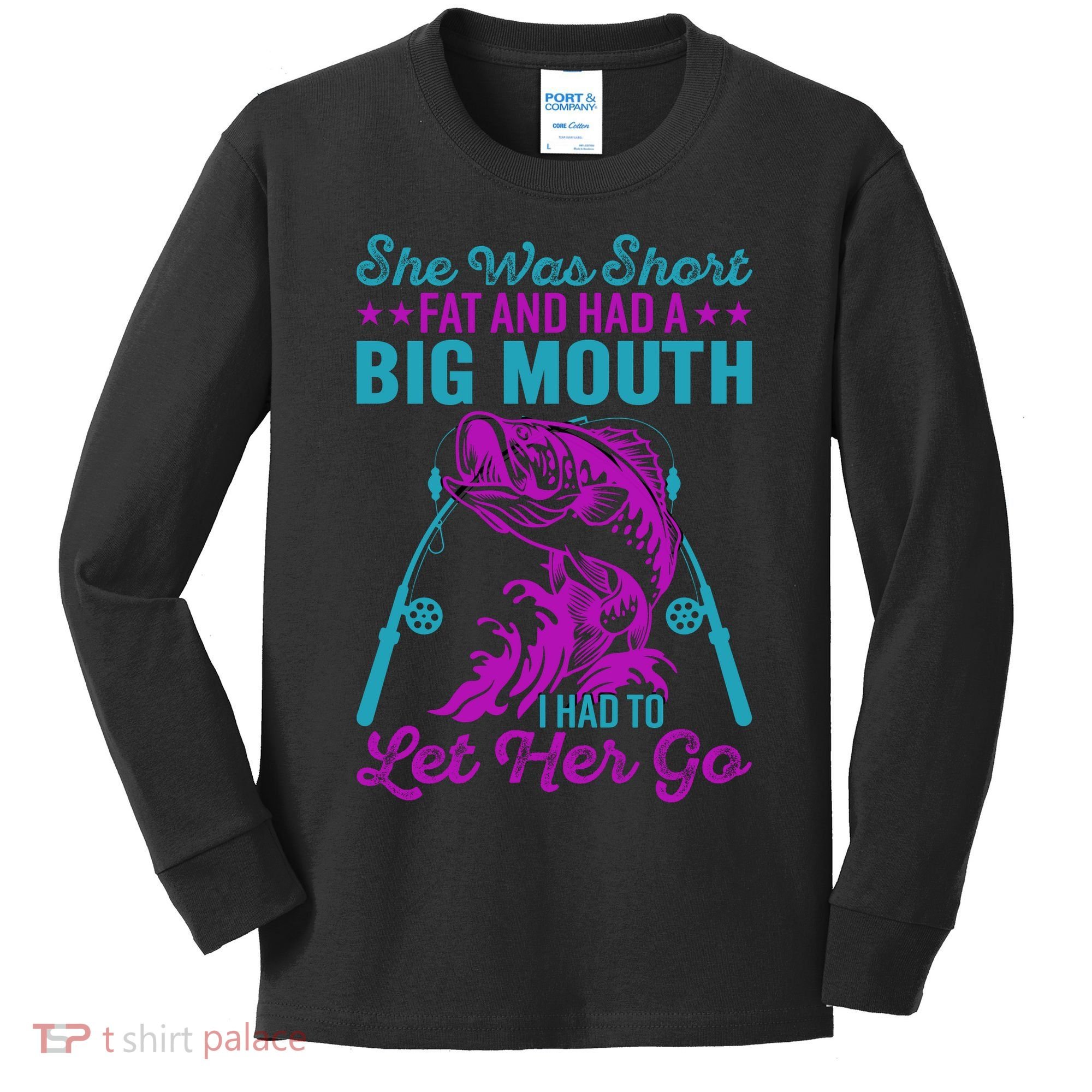 Funny Humor Fishing Kids Long Sleeve Shirt