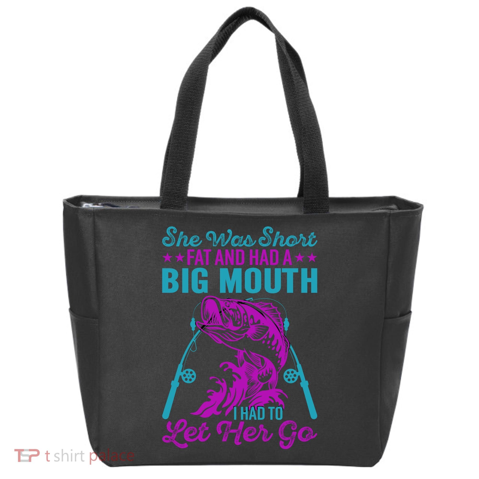 Funny Humor Fishing Tote Bag