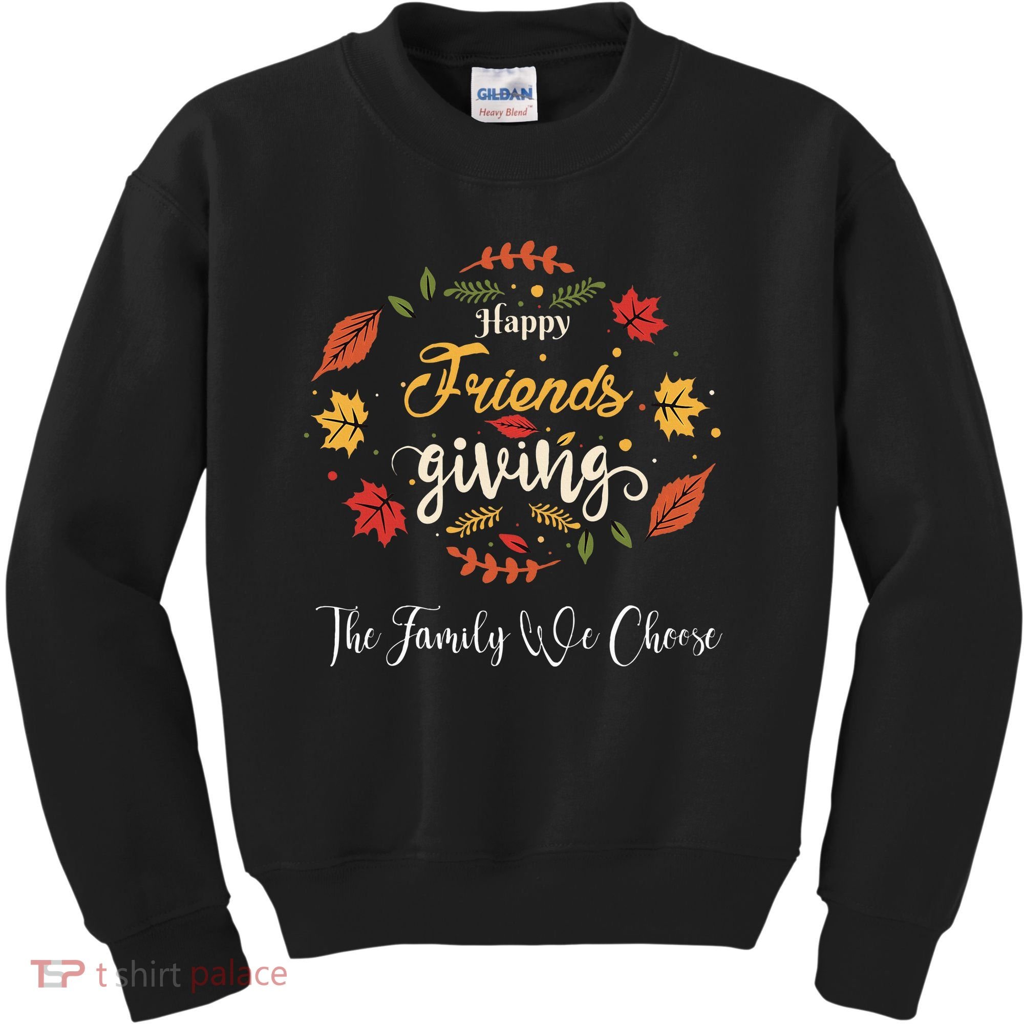 Funny Happy Friendsgiving Turkey Friends Giving Kids Sweatshirt