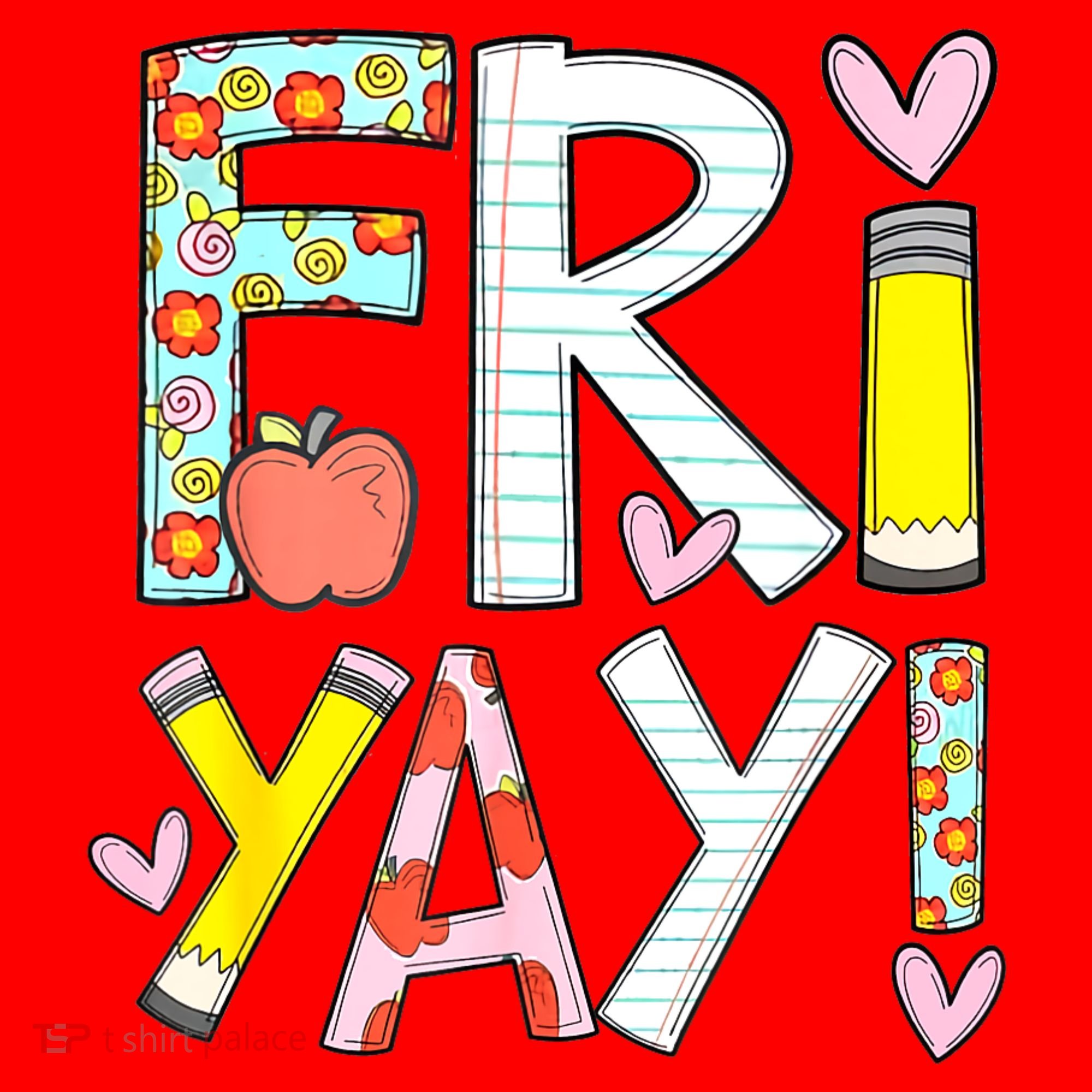 Friyay Happy Friday Funny Weekend Teacher Back To School Santa Hat