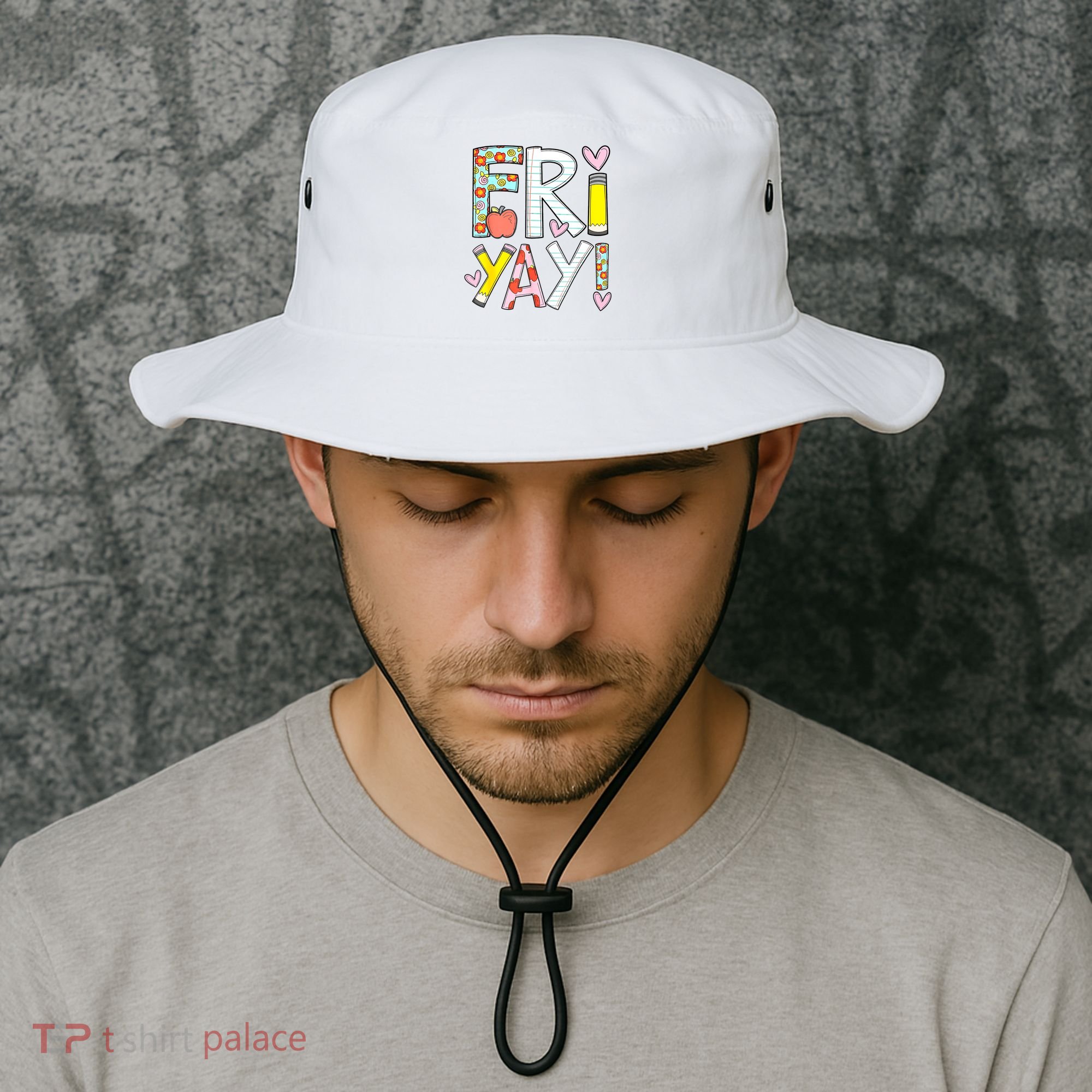 Friyay Happy Friday Funny Weekend Teacher Back To School Bucket Hat