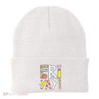 Friyay Happy Friday Funny Weekend Teacher Back To School Beanie thumb 0