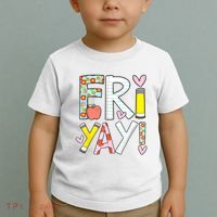 Friyay Happy Friday Funny Weekend Teacher Back To School Toddler T-Shirt thumb 2