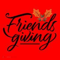 Friendsgiving Holiday Festive Thanksgiving Santa Hat thumb 1