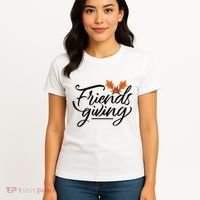 Friendsgiving Holiday Festive Thanksgiving Women's T-Shirt thumb 4