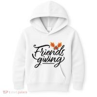 Friendsgiving Holiday Festive Thanksgiving Kids Hoodie thumb 0