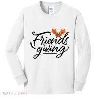 Friendsgiving Holiday Festive Thanksgiving Kids Long Sleeve Shirt thumb 0