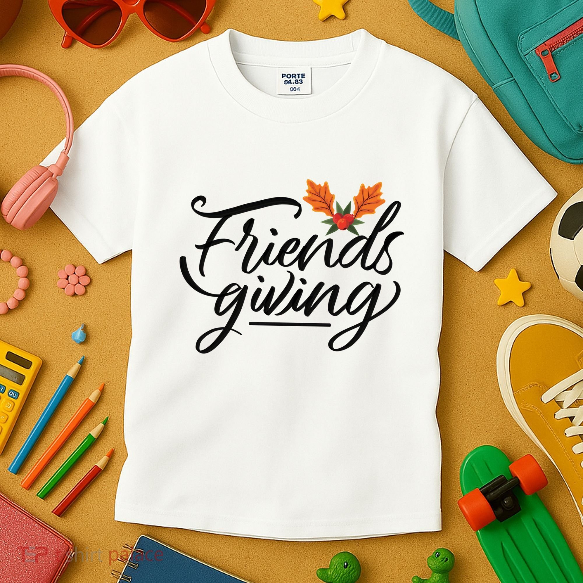 Friendsgiving Holiday Festive Thanksgiving Kids T-Shirt