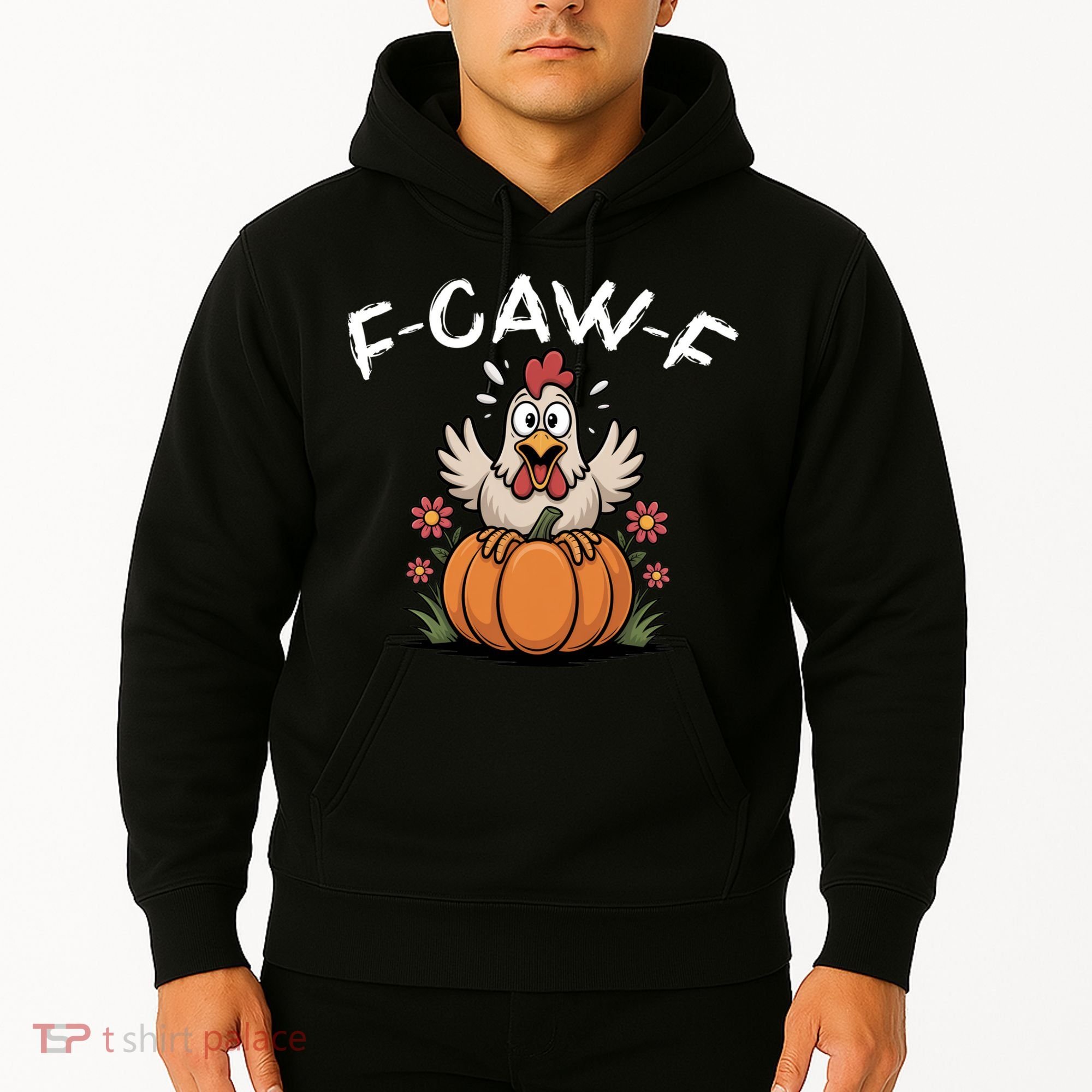F-Caw-F Halloween Funny Sassy Raven Rooster Hoodie