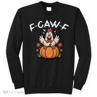 F-Caw-F Halloween Funny Sassy Raven Rooster Sweatshirt thumb 0