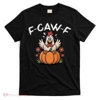 F-Caw-F Halloween Funny Sassy Raven Rooster T-Shirt thumb 0