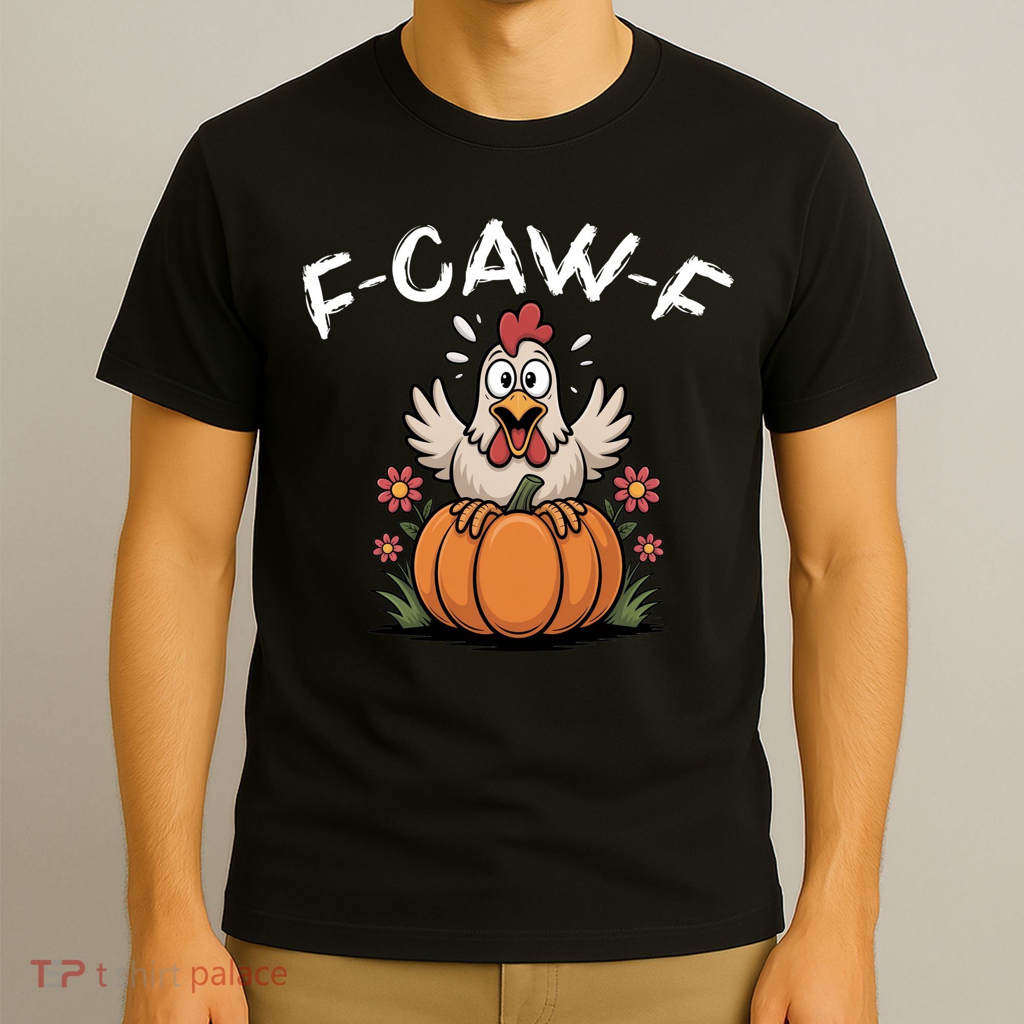F-Caw-F Halloween Funny Sassy Raven Rooster T-Shirt
